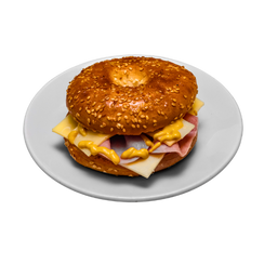 Ham And Cheese Bagel